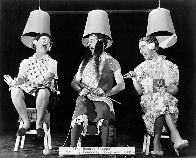 Frances Osborne, Harry Burnett, and Dorothy Neumann Performing “The Beauty Shop,”